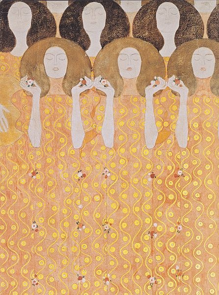 Photo:  Gustav Klimt, Chor der Paradiesengel 1902